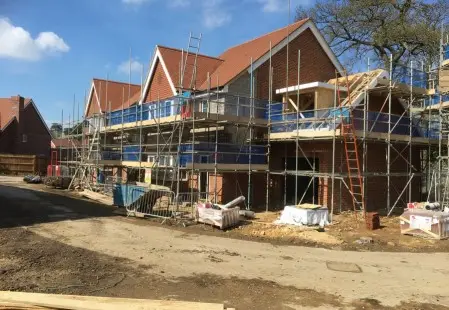 NJS Scaffolding for Linden Homes, Frimley