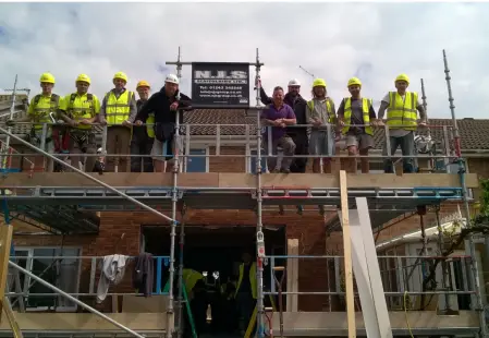 NJS Team helped out DIY SOS in Yapton, West Sussex