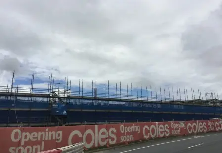 NJS Australia Scaffolding for Coles Supermarket, Pacific Pines, Gold Coast, Queensland