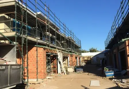 NJS Australia Scaffolding for Polo Construction, Scarborough, Queensland